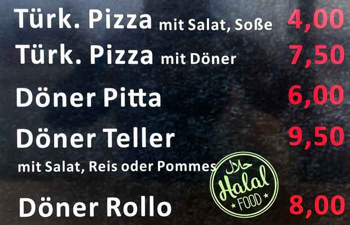 Türkische Pizza Döner Pita Rollo